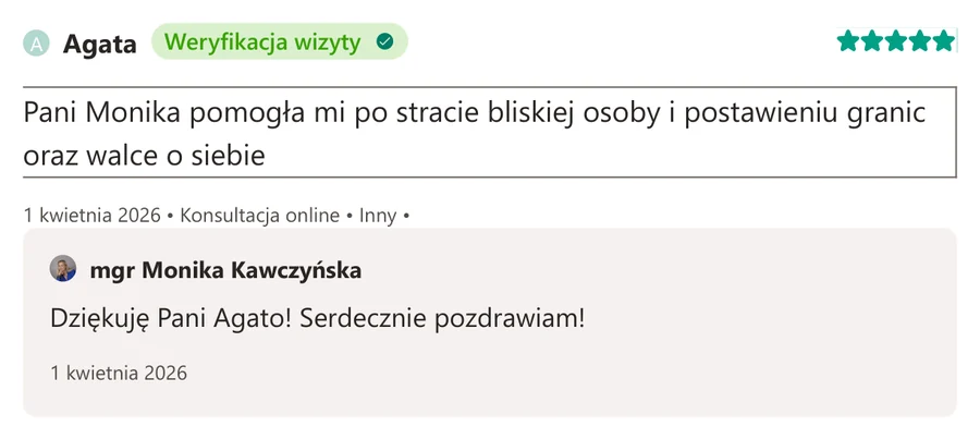 Opinia pacjenta z serwisu ZnanyLekarz.pl, 1 kwietnia 2026